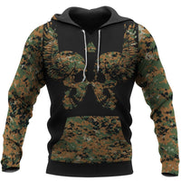 Viking Clothing Viking CAMO Hammer WOLF Hoodie RLT12 - Wonder Print Shop