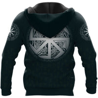 Viking Clothing YIN YANG Raven Valknut Viking Hoodie RLT12 - Wonder Print Shop
