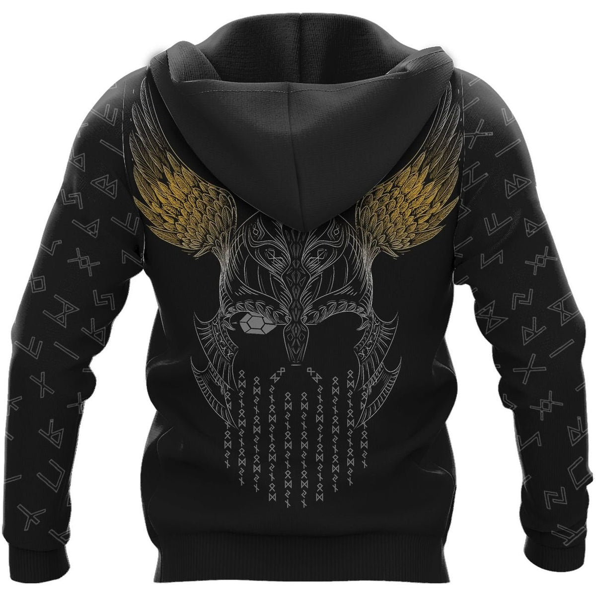 Viking Clothing Odin and Jormungandr Viking Hoodie RLT12 - Wonder Print Shop