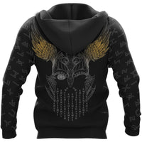 Viking Clothing Odin and Jormungandr Viking Hoodie RLT12 - Wonder Print Shop