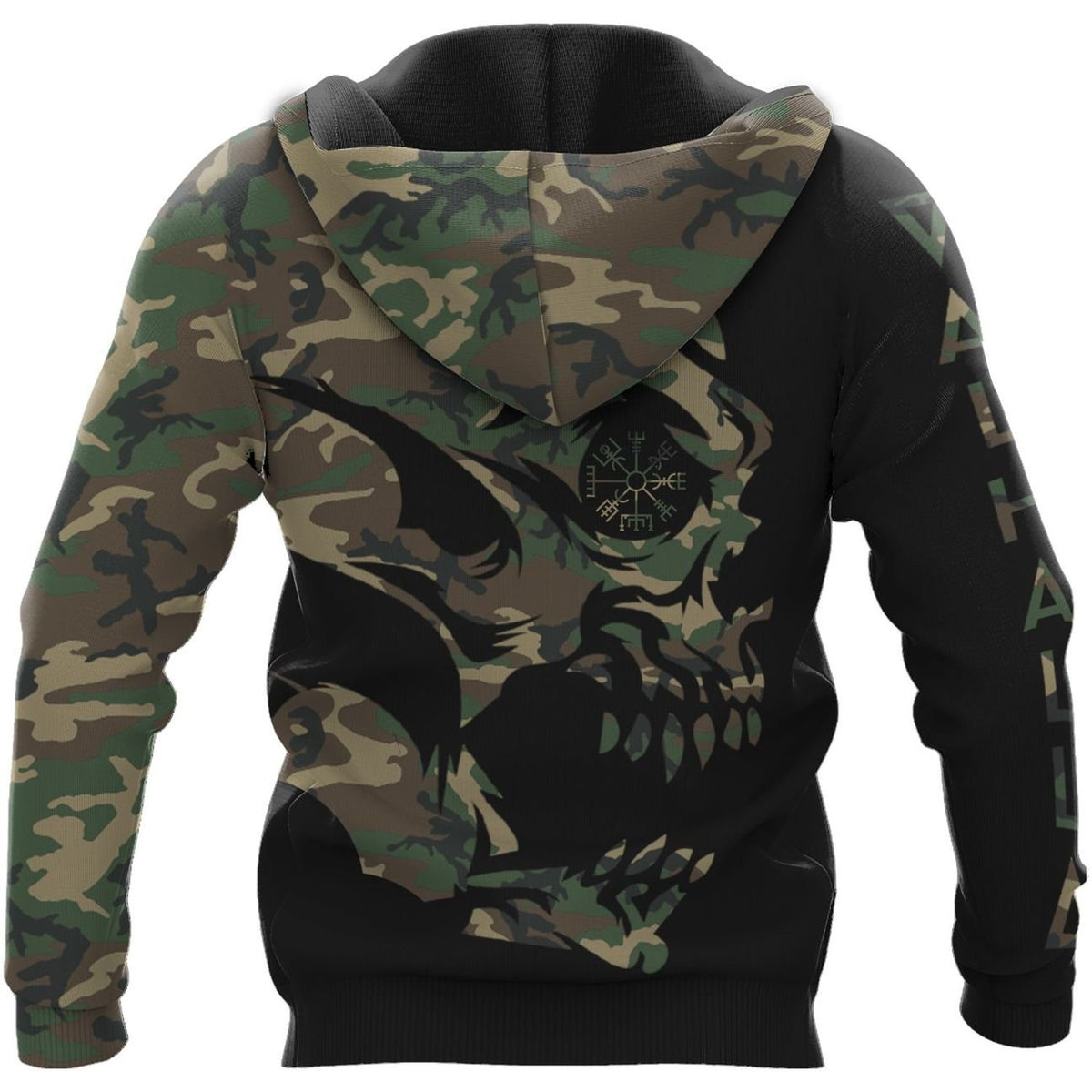 Viking Clothing Viking Camo Vegvisir Viking Hoodie RLT12 - Wonder Print Shop