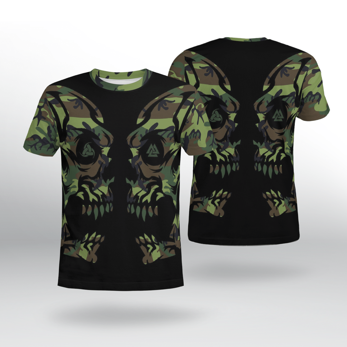 Viking Clothing Camo Viking T Shirt RLT12 - Wonder Print Shop