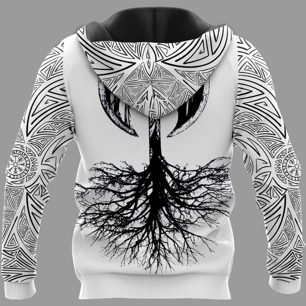 Viking Clothing Hammer TREE AXE Viking Hoodie RLT12 - Wonder Print Shop