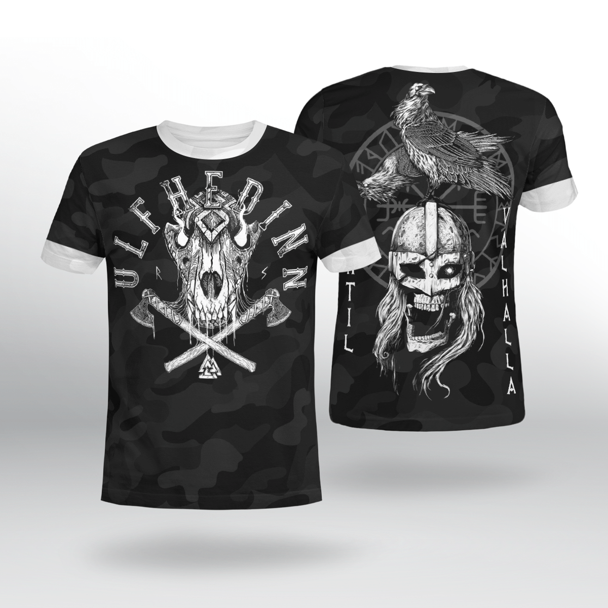 Viking Clothing Until Valhalla Viking T Shirt RLT12 - Wonder Print Shop