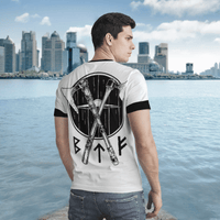 Viking Clothing THE SONS OF FENRIR: HATI and SKOLL Viking T Shirt RLT12 - Wonder Print Shop