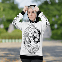 Viking Clothing The Sons Of Fenrir: Hati and Skoll Viking Hoodie RLT12 - Wonder Print Shop