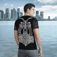 Viking Clothing Hammer Viking Warrior T Shirt RLT12 - Wonder Print Shop