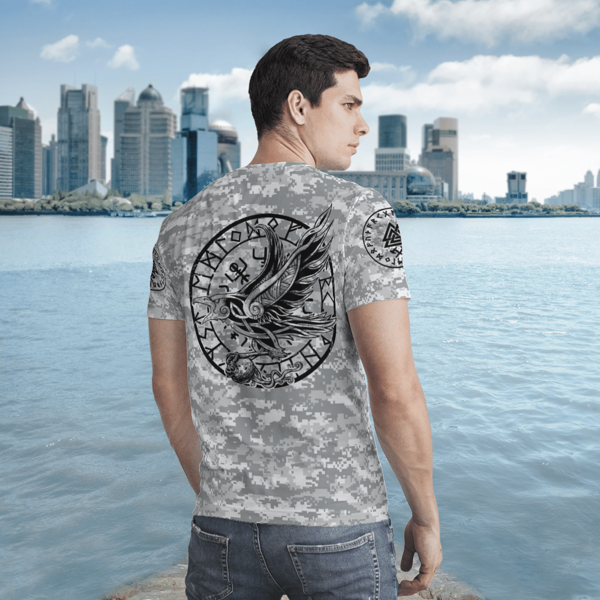 Viking Clothing Never Gave Up Viking T Shirt RLT12 - Wonder Print Shop