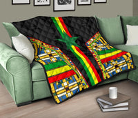 Senegal Premium Quilt Ver02 Senegal Flag Color and Coat Of Arm RLT6 - Wonder Print Shop