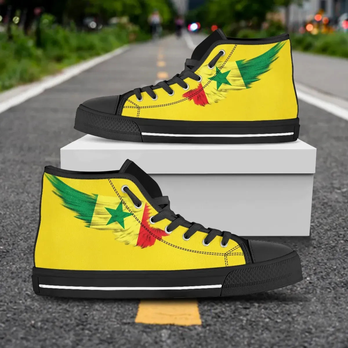 senegal-yellow-high-top-shoes-wing-flag