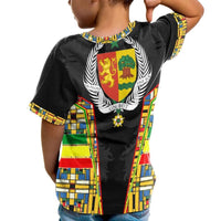 Senegal T Shirt Kid Senegal Flag Color and Coat Of Arm RLT6 - Wonder Print Shop