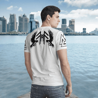 Viking Clothing Odin's Ravens Huginn and Muninn Viking T Shirt RLT12 - Wonder Print Shop