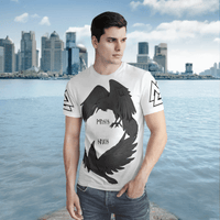 Viking Clothing Odin's Ravens Huginn and Muninn Viking T Shirt RLT12 - Wonder Print Shop