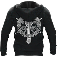 Viking Clothing Odin Raven Till Valhalla Viking Hoodie RLT12 - Wonder Print Shop