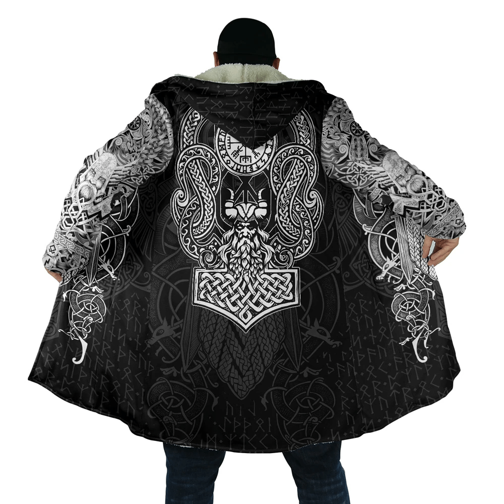 viking-cloak-3d-all-over-printed-silver-symbols-of-viking-black-hooded-coat