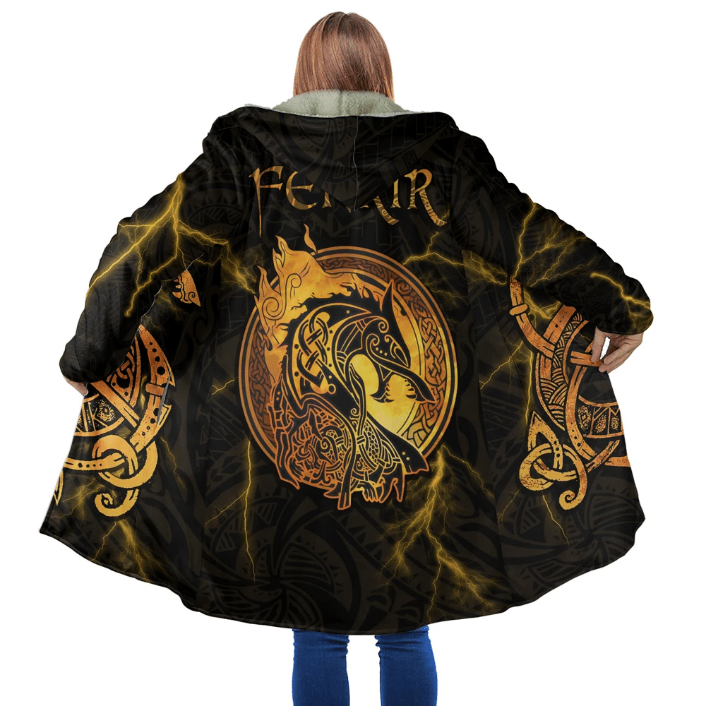 viking-cloak-3d-all-over-printed-viking-fenrir-with-fire-serpents-hooded-coat