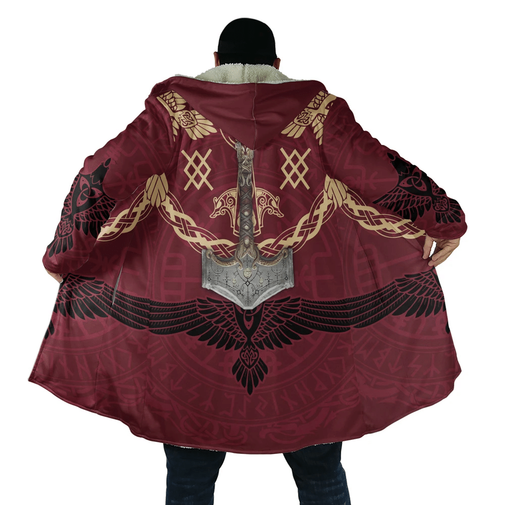 viking-cloak-3d-all-over-printed-viking-hammer-and-raven-brick-hooded-coat