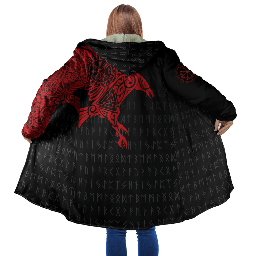 viking-cloak-3d-all-over-printed-viking-red-eagle-with-older-futhark-black-hooded-coat