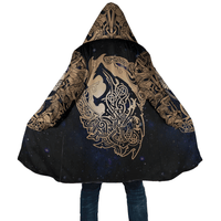viking-cloak-space-eagle-and-wolf-3d-all-over-print-cider-brown-detail-black-shade-hooded-coat