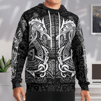 Viking Clothing Viking FENRIR Hammer Hoodie RLT12 - Wonder Print Shop