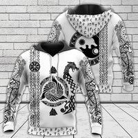 Viking Clothing Viking Symbol Tattoo Art Hoodie RLT12 - Wonder Print Shop