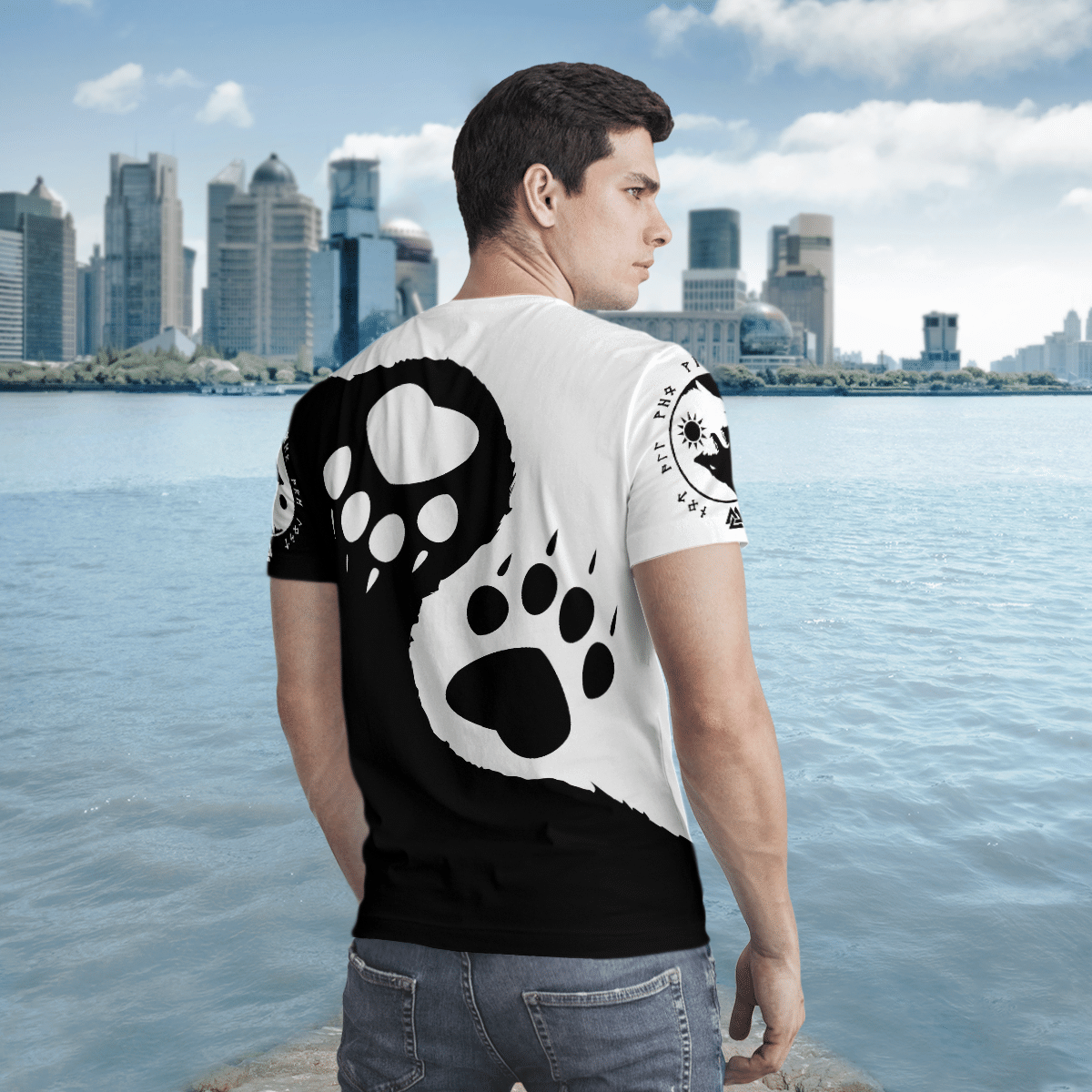 Viking Clothing SKOLL and HATI Viking T Shirt RLT12 - Wonder Print Shop