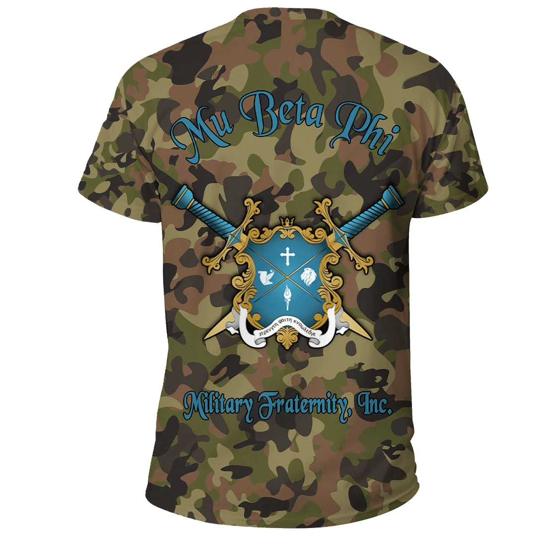 Africa Mu Beta Phi Camo T Shirt - Wonder Print Shop