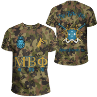 Africa Mu Beta Phi Camo T Shirt - Wonder Print Shop