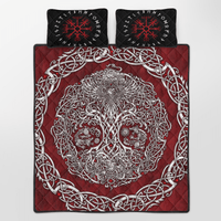 Viking Quilt Bed Set - Viking Quilt Bedding Set - Yggdrasil RLT12 - Wonder Print Shop