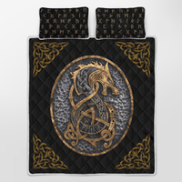 Viking Quilt Bed Set - Fenrir - Viking Quilt Bedding Set RLT12 - Wonder Print Shop