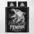 Viking Quilt Bed Set - Fenrir Wolf and Valknut - Viking Quilt Bedding Set RLT12 - Wonder Print Shop