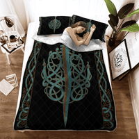 Viking Quilt Bed Set - The Ulfberht Swords - Viking Quilt Bedding Set RLT12 - Wonder Print Shop