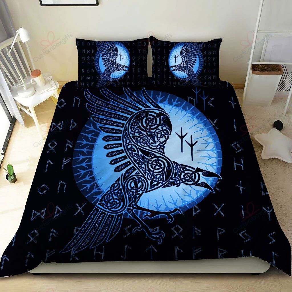 Viking Bedding Set Raven Of Odin RLT12 - Wonder Print Shop