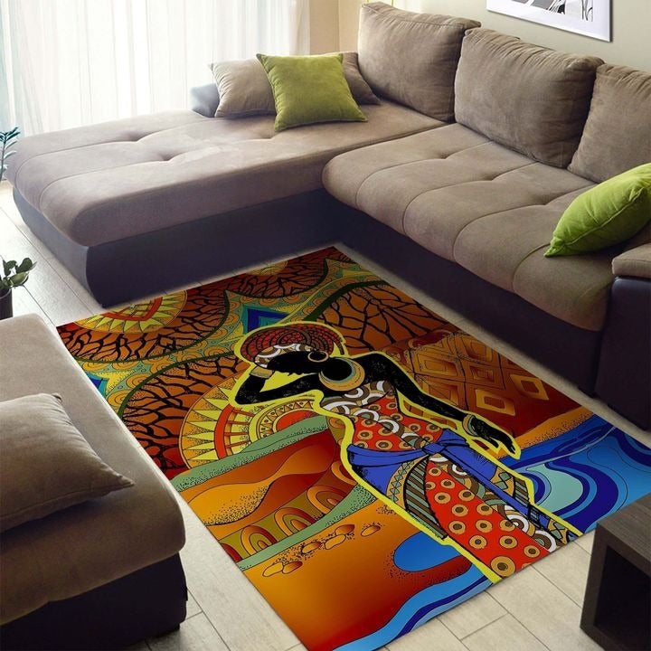 Wonder Print Shop Area Rug African Figure Drawing 2 Area Rug LT10 - Wonder Print Shop