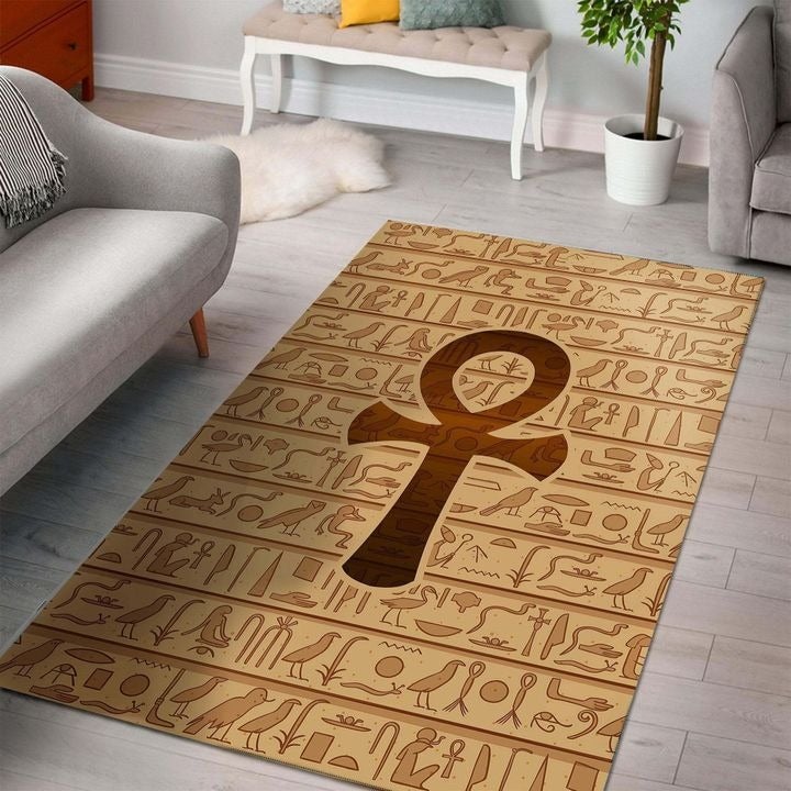 Wonder Print Shop Area Rug African Ankh Symbol Area Rug LT10 - Wonder Print Shop