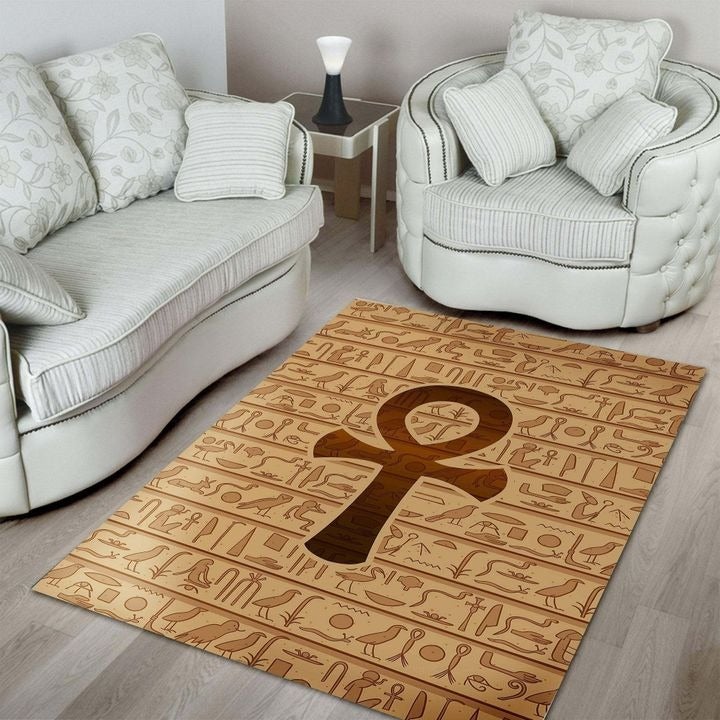 Wonder Print Shop Area Rug African Ankh Symbol Area Rug LT10 - Wonder Print Shop