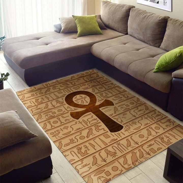Wonder Print Shop Area Rug African Ankh Symbol Area Rug LT10 - Wonder Print Shop