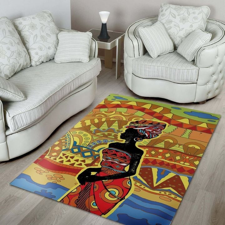 Wonder Print Shop Area Rug African Figure Drawing Area Rug LT10 - Wonder Print Shop