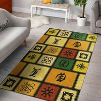Wonder Print Shop Area Rug African Adinkra 1 Area Rug LT10 - Wonder Print Shop