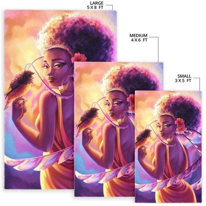Wonder Print Shop Area Rug Magical Black Woman Area Rug LT10 - Wonder Print Shop