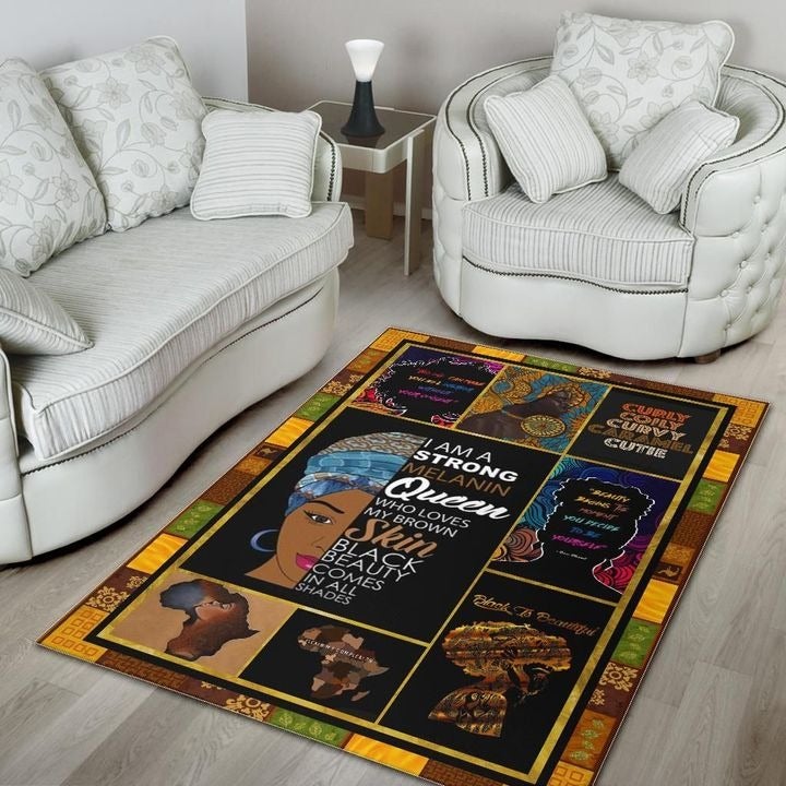 Wonder Print Shop Area Rug Black Golden Area Rug LT10 - Wonder Print Shop