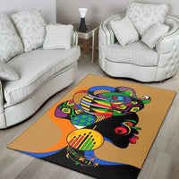 Wonder Print Shop Area Rug Woman With Colorful Head Area Rug LT10 - Wonder Print Shop