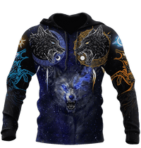 Viking Clothing Viking Fenrir Hoodie RLT12 - Wonder Print Shop
