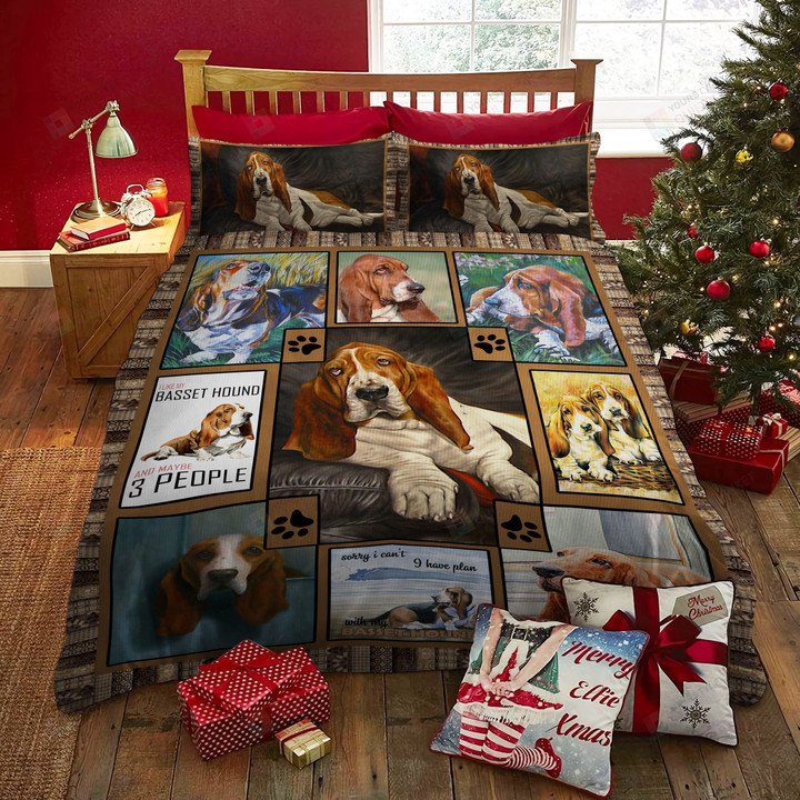 Basset Hound Spread Duvet Cover Bedding Sets - Wonder Print Shop