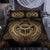 African Bedding Set - Custom Egyptian Golden Scarab Duvet Cover & Pillow Cases - Wonder Print Shop