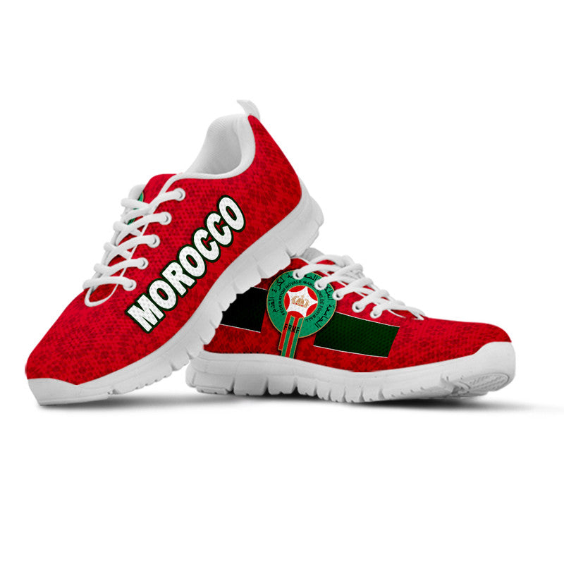 Morocco Soccer Sneaker World Cup Champions Red Style LT6 - Wonder Print Shop