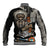 Native American Feather Headdress Abstract Grunge Pattern Baseball Jacket - Wonder Print Shop