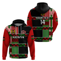 Custom Kenya Rugby Sevens Kenyan Pattern Version Hoodie - Wonder Print Shop