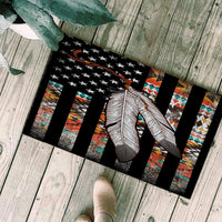 flag-feather-native-american-doormat