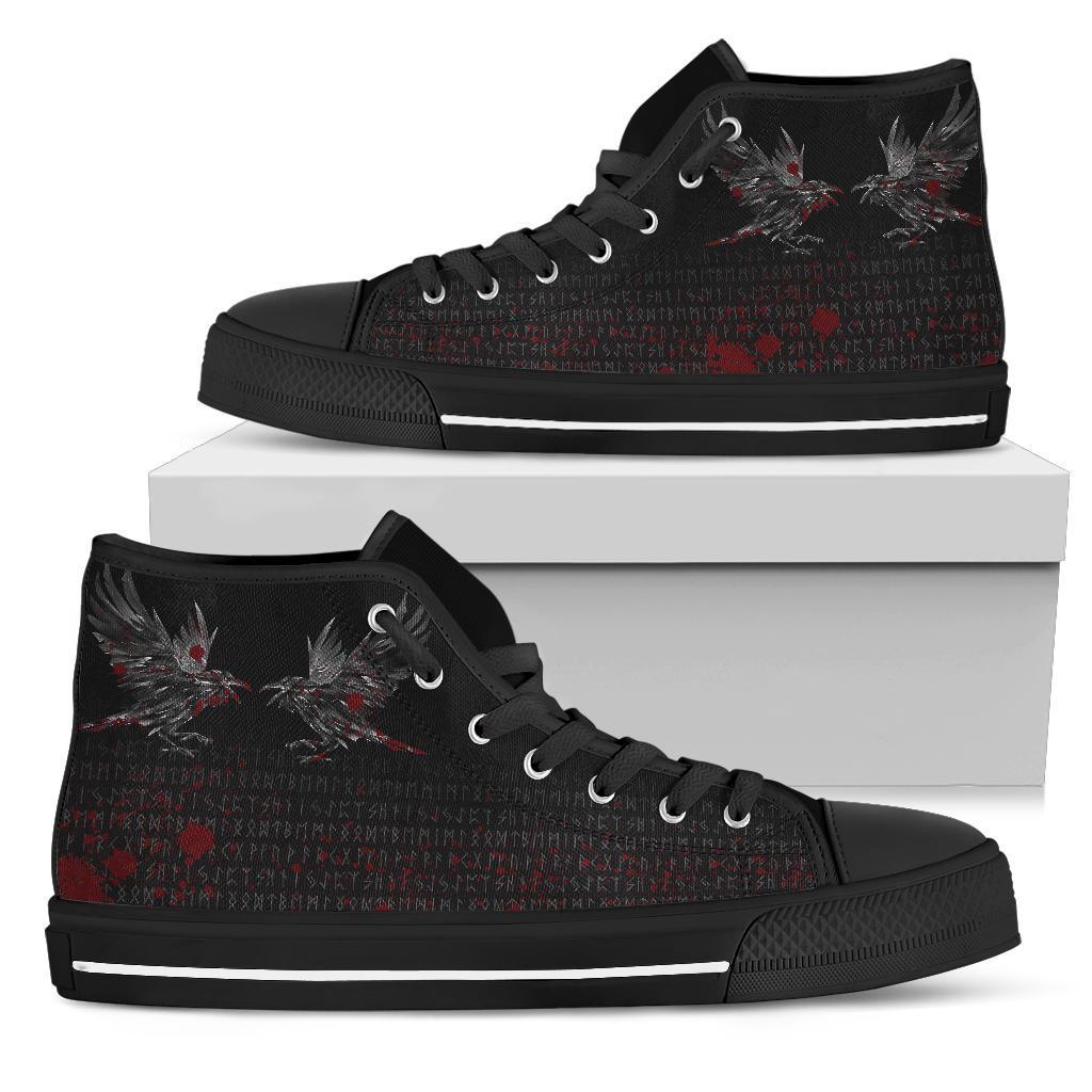 viking-high-top-shoes-odin-huginn-and-muninn-rune-blood